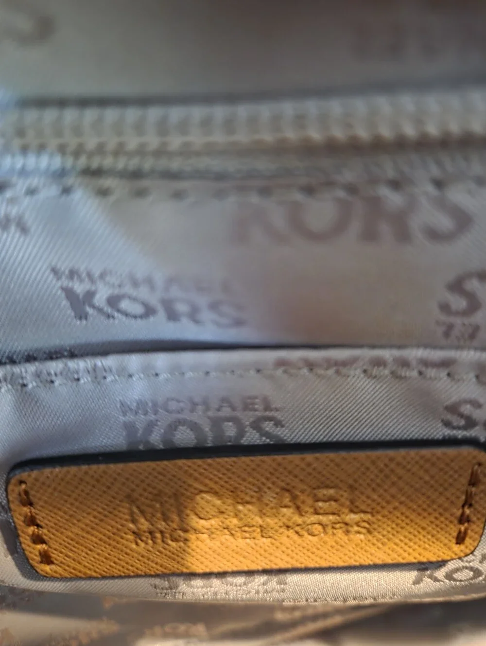 Michael Kors Brown & Tan Studded Signature Satchel
